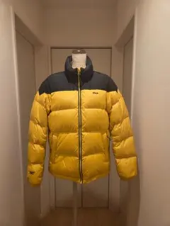 FILA　イエロー ブラック ダウンジャケット