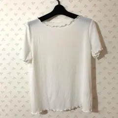 GU フリル トップス 半袖 シースルー　【新品•未使用】春夏