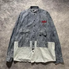 美品 Leflah レフラー デニムジャケット 刺繍 sk8 ストリート XLのサムネイル