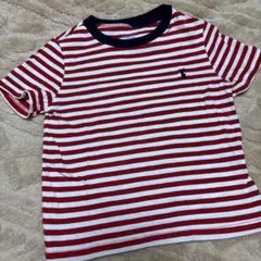 赤と白のストライプ Tシャツ 24M
