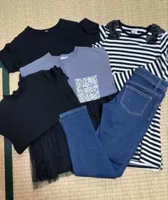 130 女の子　まとめ売り　春　長袖、ワンピース他