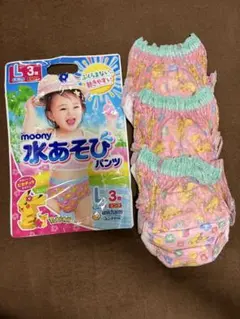 moony 水あそびパンツ Lサイズ 3枚 ピンクのサムネイル