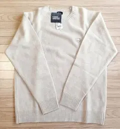 新品 ユニクロ カウズ ウィンター ラムクルーネックセーター M