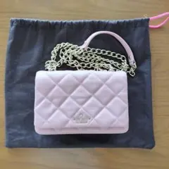 kate spade キルティングショルダーバッグ　チェーン　ピンク