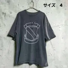 ナンバーナイン エンブレム クラッシュtシャツ フェード ダメージ加工