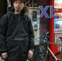 asnadispec ブラック ウィンドブレーカー XL