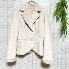 エニィスィス【2】ムートンジャケット アウター オンワード樫山 スエード 上品