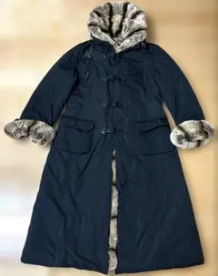 ハナエモリファーコートブラック40サイズ　　　　最終お値下げ