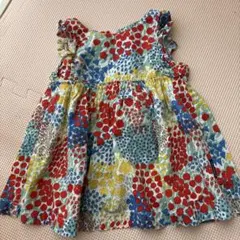 【マリメッコ】花柄　キッズ　ワンピース【92/2Y】のサムネイル