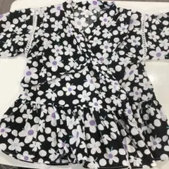 après les cours 甚平 130サイズ 花柄