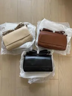 ビアズリー風ショルダーバッグ 3色セット