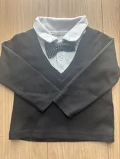 タキシード風子供用シャツ 90cm