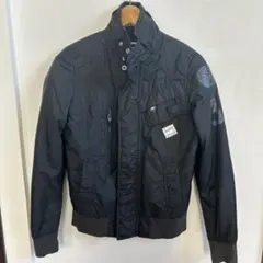 G-STAR RAW ブラック ライダースナイロンジャケット XS