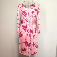 LE JOUR ルジュール 三陽商会 花柄 カシュクール風ワンピース 38 M
