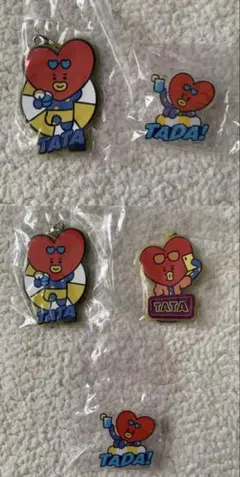 【限定値下げ】BT21 TATA ラバーストラップ アクリルクリップセット