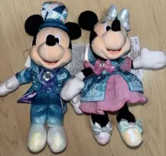 ディズニーシー 25周年 ミッキー ミニー ぬいぐるみバッジ