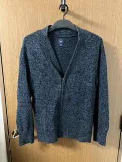美品　ギャップ　GAP 肉厚チャックカーディガン ネイビー オーバーサイズ Lのサムネイル