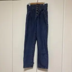 JEANASISハイウエストデニムパンツ Sサイズ