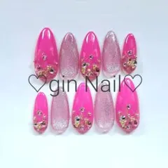 ちぇり様専用　ネイルチップ　オーダー　現品　スキニーオーバル　マグネットネイル