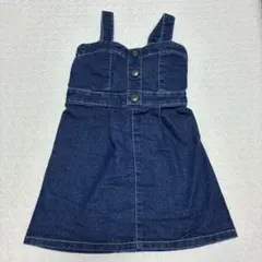 futafuta デニムジャンスカ ジャンバースカート100cm