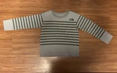 子供用120cm The North Face 長袖カットソー グレーとオリーブ