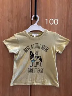 3can4on フレンチブルドッグ プリントTシャツ 100cmのサムネイル