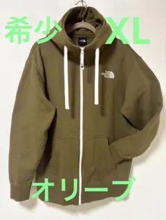 【美品】THE NORTH FACE リアビューフルジップパーカーXL オリーブ