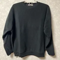 nano UNIVERSE 黒 長袖トレーナー　フリース