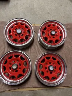 当時物 ハヤシ レーシング 弥生 ホイール 2本6.5j/−8 ヘアライン 本物
