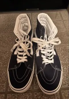 VANS 　バンズ　ハイカット　スニーカー　ネイビー　27.5