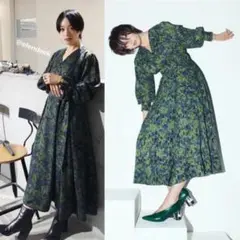 ElENDEEK 辺見えみりコラボ カシュクールドレープキャッシュ ワンピース