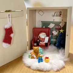 ナチュラルキッチン　クリスマス　サンタのお部屋　ツリー　テディベア　オブジェ