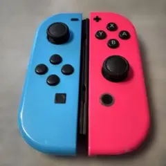 【美品純正完動品】任天堂 Nintendo Switch ジョイコン 青ピンク①