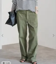 美品✩Spick&Span ルーズベイカーパンツ　カーキ サイズ38 新品】Spick&Span スピック&スパン ルーズベイカーパンツ カーキ38