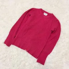 CIAOPANIC TYPY リブニット セーター ピンク ガーリー ナチュラル