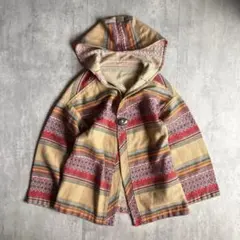 【70s vintage】パーカー　エスニック柄　ネイティブ柄　コンチョ　y2k