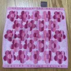 CELINE セリーヌ タオルハンカチ ピンク 花柄のサムネイル