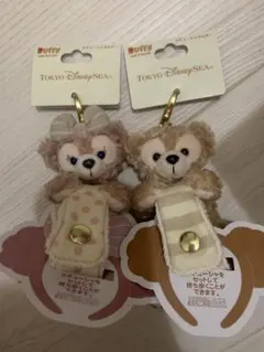 上海ディズニー ダッフィーシェリーメイヘアピン 髪飾りセット - メルカリ