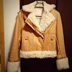 Noelaのファージャケット♡S♡ライダース風