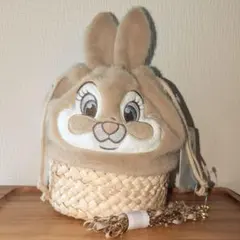 ディズニーストア ミスバニー かごバッグ 巾着バッグ ショルダーバッグ