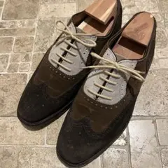 PEAL&Co　スウェード　マルチカラー　ウィングチップ