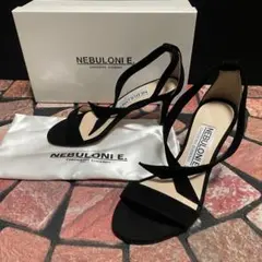 【試着のみ】　ネブローニ　サンダル　23.0cm おしゃれ　大人女性　黒