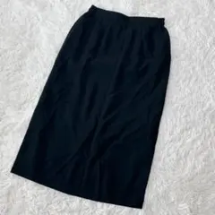 【c4878】✨美品✨膝丈スカート　ブラック　タイト　13