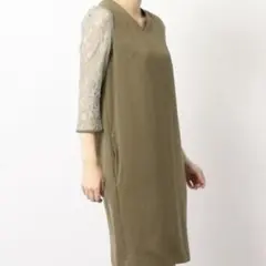 [green label relaxing] レース Vネック ワンピース　綺麗