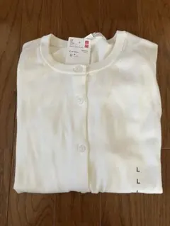 UNIQLO UVカット クルーネックカーディガン Lサイズ Whiteのサムネイル