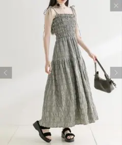 OLIVE des OLIVE シャーリングキャミワンピース