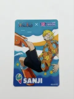 ONE PIECE サンジ カード　サーティワン