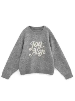 GRL ロゴニットトップス[uf053] グレー