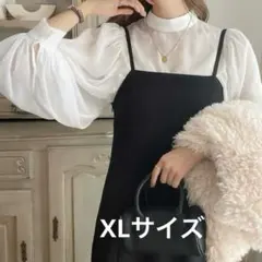 【美品】mily bilet バルーンスリーブハイネック楊柳シアー素材ブラウス