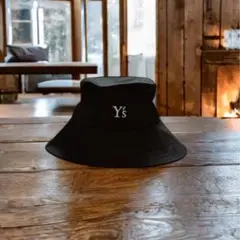 Y's×NEWERA BUCKET LOGO HAT 24SSブラック S/M